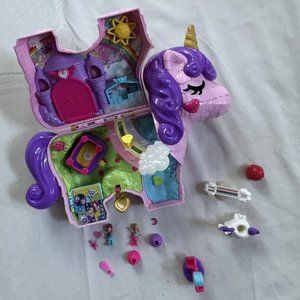 Polly Pocket Unicorn Party Large Compact Playset Toy